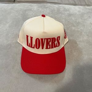 LLOVERS trucker hat in red, snapback
